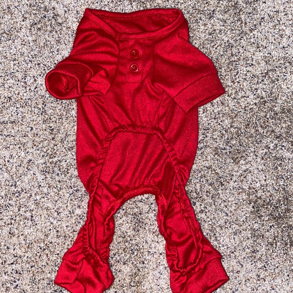 Puppy Dog Pajamas Onsie Valentines Day XS